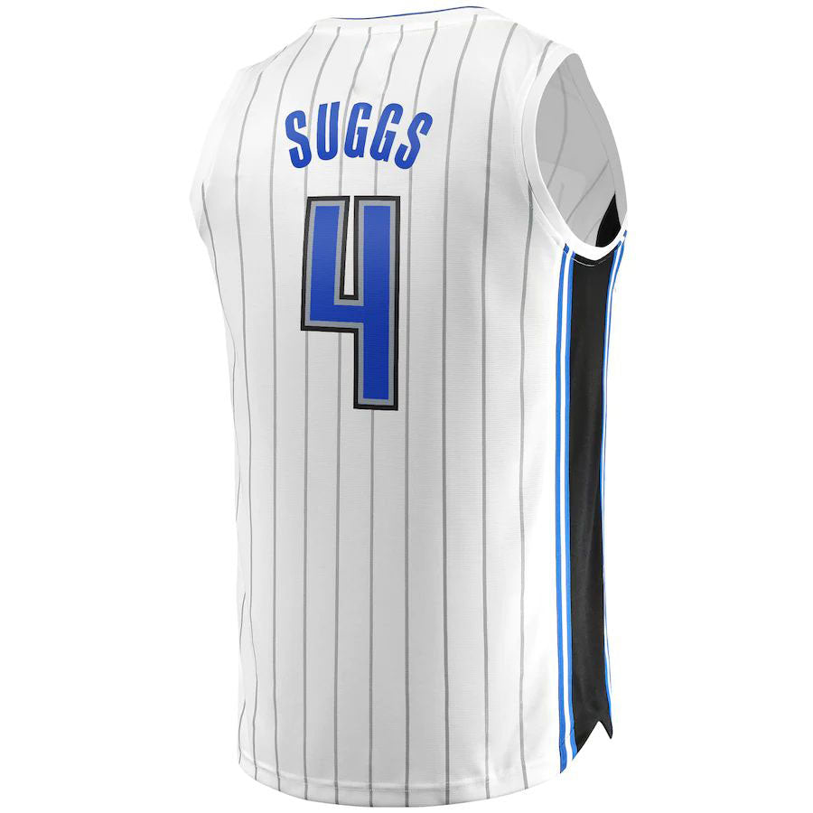 O.Magic #4 Jalen Suggs Fanatics Branded 2022-23 Fast Break Replica Jersey White Association Edition Stitched American Basketball Jersey UNEC