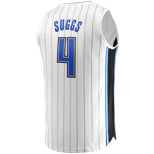 O.Magic #4 Jalen Suggs Fanatics Branded 2022-23 Fast Break Replica Jersey White Association Edition Stitched American Basketball Jersey UNEC