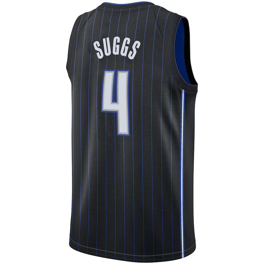 O.Magic #4 Jalen Suggs 2021 Draft First Round Pick Swingman Jersey Icon Edition  Black Stitched American Basketball Jersey UNEC