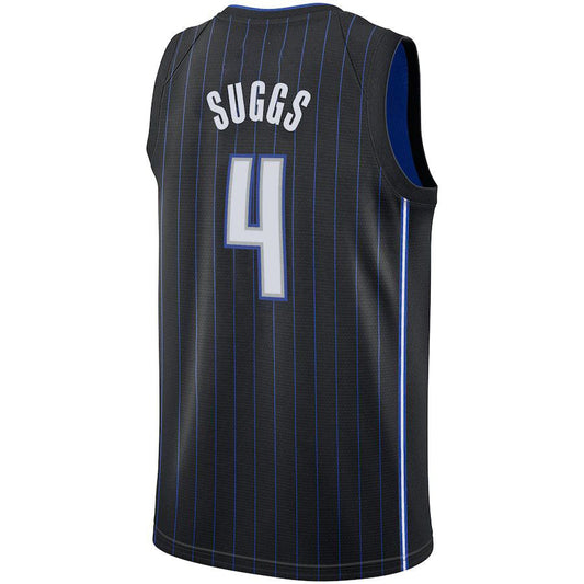 O.Magic #4 Jalen Suggs 2021 Draft First Round Pick Swingman Jersey Icon Edition  Black Stitched American Basketball Jersey UNEC