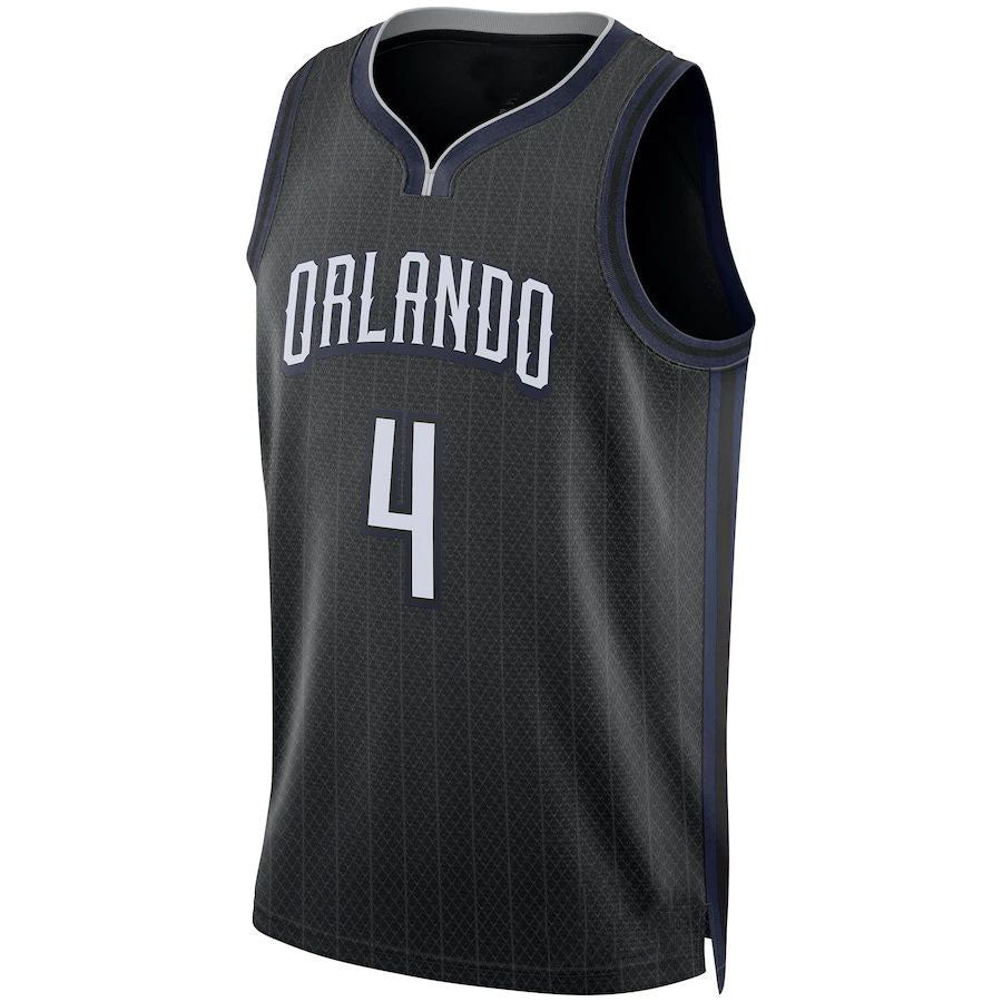 O.Magic #4 Jalen Suggs Unisex 2022-23 Swingman Jersey City Edition  Black Stitched American Basketball Jersey UNEC