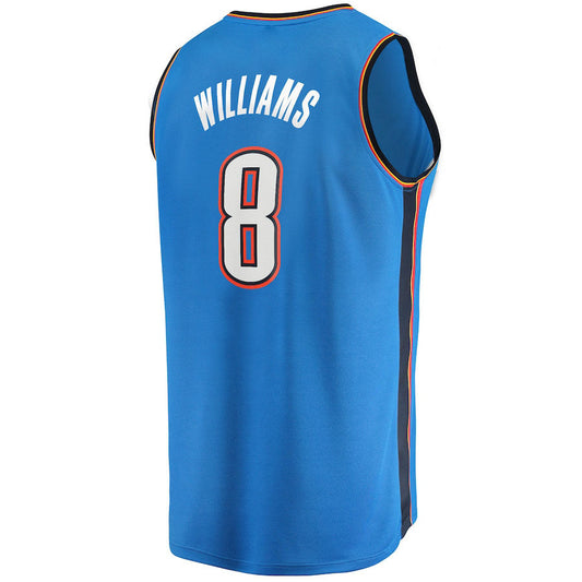 OC.Thunder #8 Jalen Williams Fanatics Branded 2022  Draft First Round Pick Fast Break Replica Player Jersey Icon Edition Blue Stitched American Basketball Jersey UNEC
