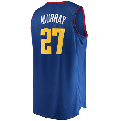 D.Nuggets #27 Jamal Murray Fanatics Branded Fast Break Replica Player Jersey Icon Edition Navy Stitched American Basketball Jersey UNEC