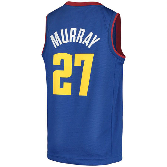D.Nuggets #27 Jamal Murray Jordan Brand 2020-21 Swingman Player Jersey Statement Edition Blue Stitched American Basketball Jersey UNEC