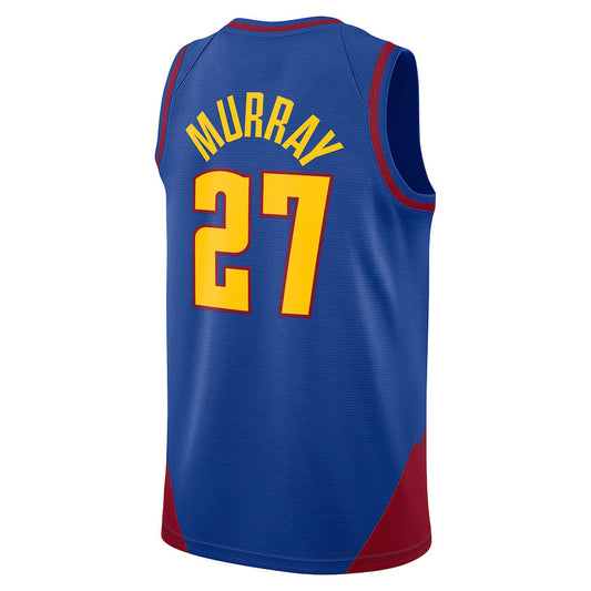 D.Nuggets #27 Jamal Murray Jordan Brand 2022-23 Statement Edition Swingman Jersey Blue Stitched American Basketball Jersey UNEC