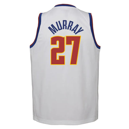 D.Nuggets #27 Jamal Murray 2020-21 Swingman Player Jersey Earned Edition White Stitched American Basketball Jersey UNEC
