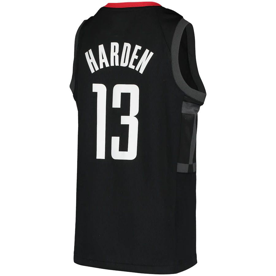 H.Rockets #13 James Harden Jordan Brand 2020-21 Swingman Player Jersey Black Statement Edition Stitched American Basketball Jersey UNEC