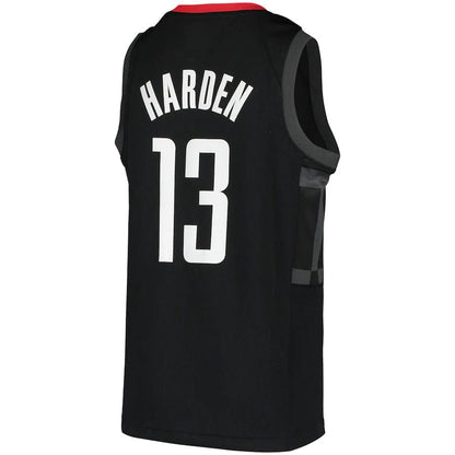 H.Rockets #13 James Harden Jordan Brand 2020-21 Swingman Player Jersey Black Statement Edition Stitched American Basketball Jersey UNEC