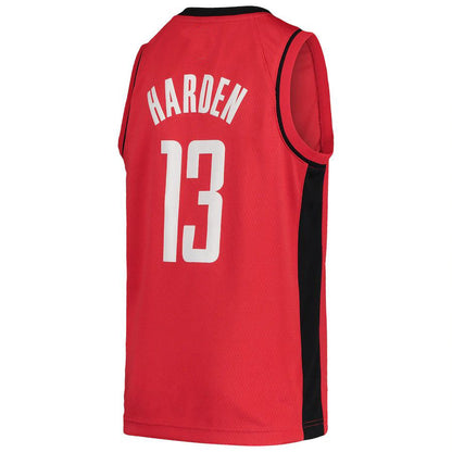 H.Rockets #13 James Harden Team Swingman Jersey Icon Edition Red Stitched American Basketball Jersey UNEC
