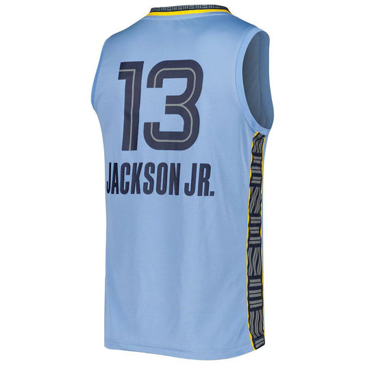 M.Grizzlies #13 Jaren Jackson Jr. Fanatics Branded 2022-23 Fast Break Replica Player Jersey - Statement Edition Light Blue Stitched American Basketball Jersey UNEC