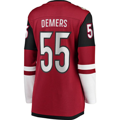 A.Coyotes #55 Jason Demers Fanatics Branded Breakaway Player Jersey Garnet Stitched American Hockey Jersey UNEC