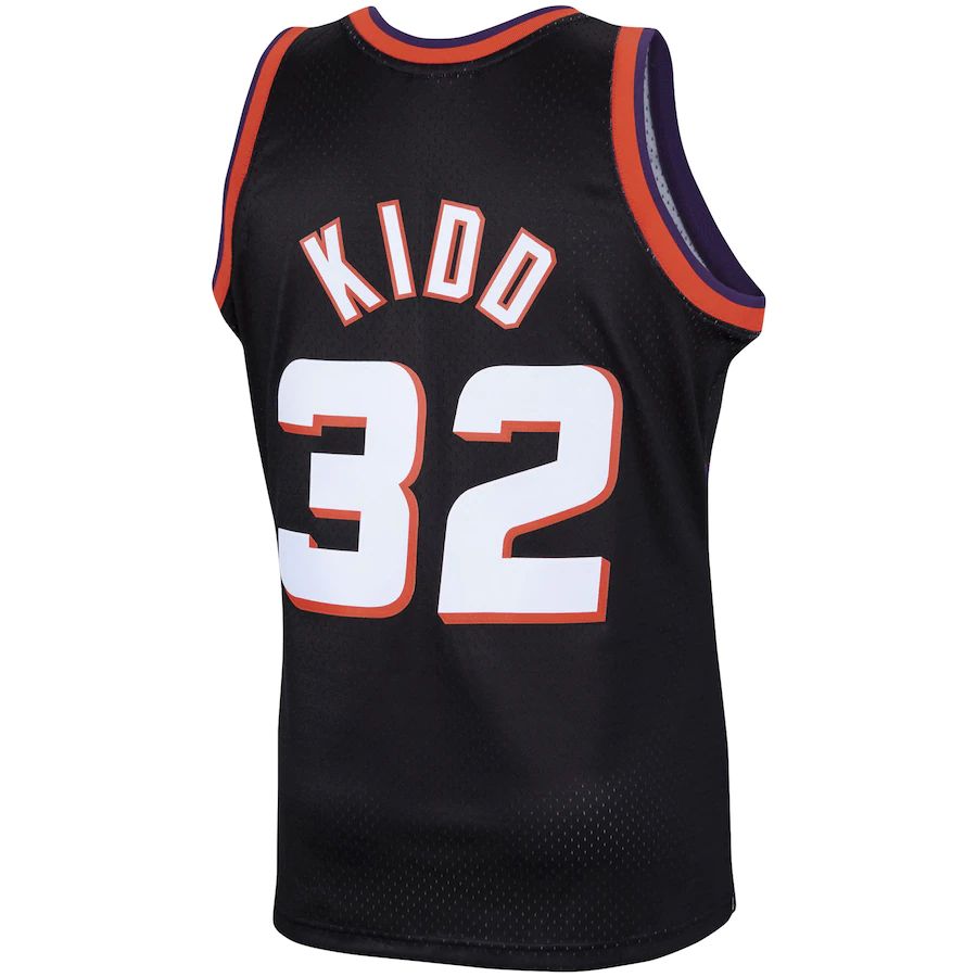 P.Suns #32 Jason Kidd Mitchell & Ness 1999-00 Hardwood Classics Swingman Jersey Black Stitched American Basketball Jersey UNEC