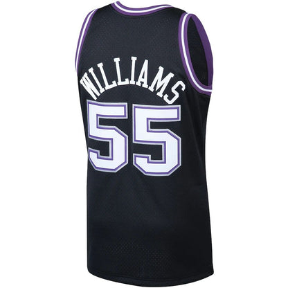S.Kings #55 Jason Williams Mitchell & Ness 2000-01 Hardwood Classics Swingman Player Jersey Black Stitched American Basketball Jersey UNEC