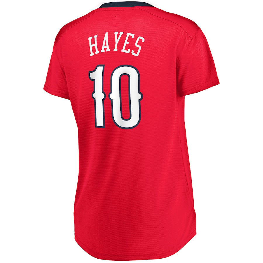 NO.Pelicans #10 Jaxson Hayes Fanatics Branded Women's Fast Break Replica Jersey Red Statement Edition Stitched American Basketball Jersey UNEC
