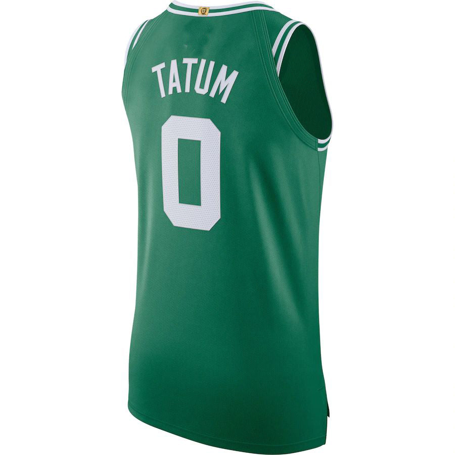 B.Celtics #0 Jayson Tatum 2020-21 Authentic Jersey Icon Edition Kelly Green Stitched American Basketball Jersey UNEC