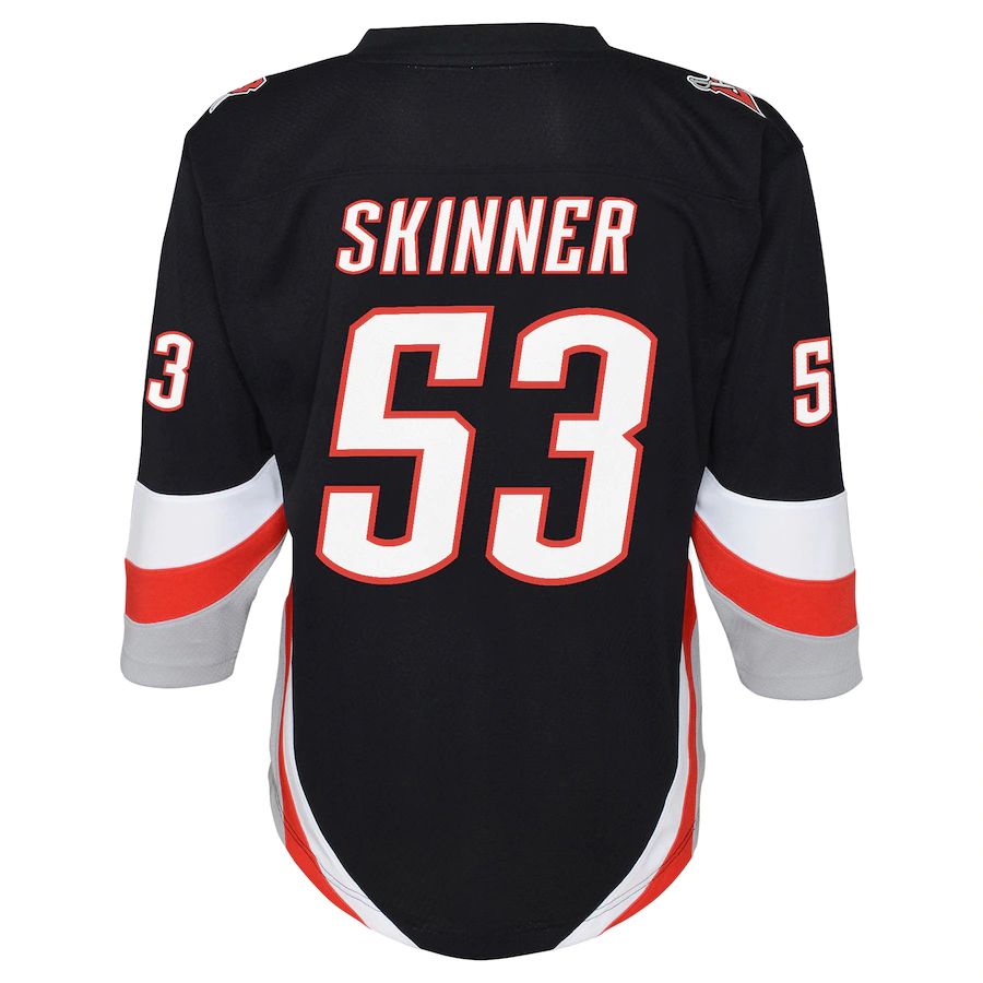B.Sabres #53 Jeff Skinner Alternate Replica Player Jersey Black Stitched American Hockey Jersey UNEC