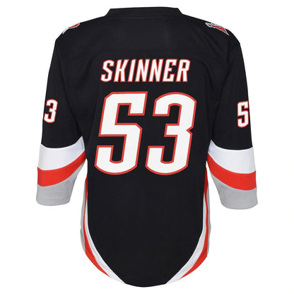 B.Sabres #53 Jeff Skinner Alternate Replica Player Jersey Black Stitched American Hockey Jersey UNEC