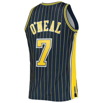 IN.Pacers #7 Jermaine O'Neal Mitchell & Ness 2003-04 Hardwood Classics Swingman Jersey Navy Stitched American Basketball Jersey UNEC