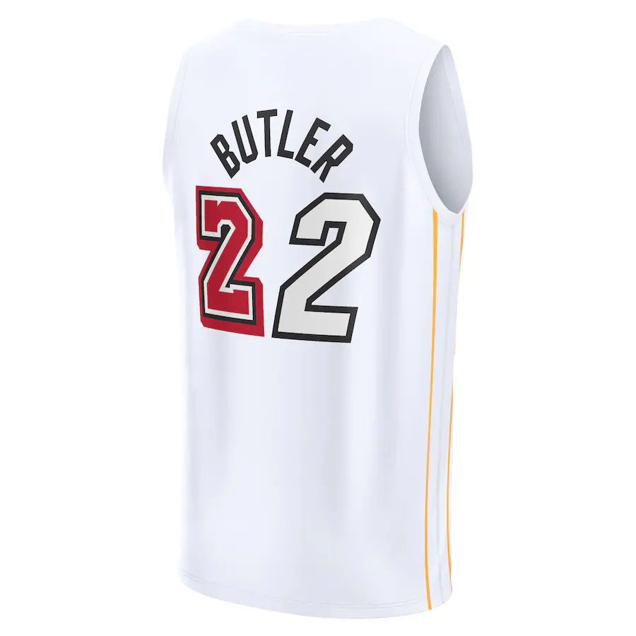 M.Heat #22 Jimmy Butler Fanatics Branded 2022-23 Fastbreak Jersey City Edition White Stitched American Basketball Jersey UNEC
