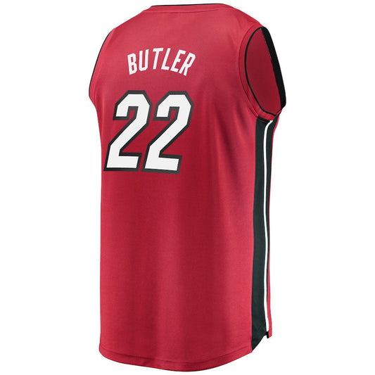 M.Heat #22 Jimmy Butler Fanatics Branded Fast Break Replica Player Jersey  Red Stitched American Basketball Jersey UNEC