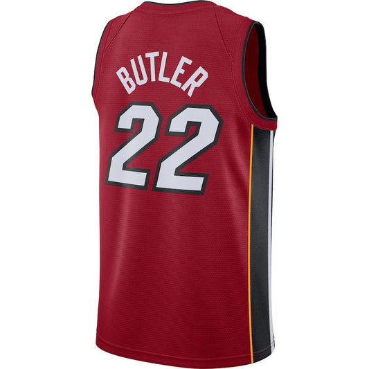 M.Heat #22 Jimmy Butler Jordan Brand 2020-21 Swingman Jersey Statement Edition Red Stitched American Basketball Jersey UNEC