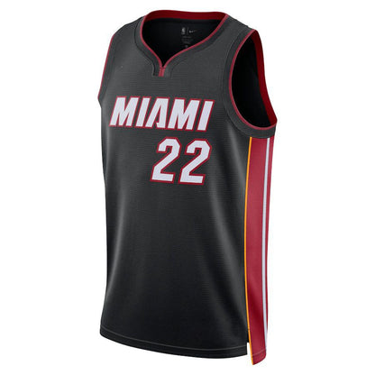 M.Heat #22 Jimmy Butler Unisex 2022-23 Swingman Jersey Icon Edition Black Stitched American Basketball Jersey UNEC