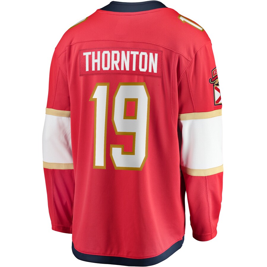F.Panthers #19 Joe Thornton Fanatics Branded Home Breakaway Player Jersey Red Stitched American Hockey Jersey UNEC
