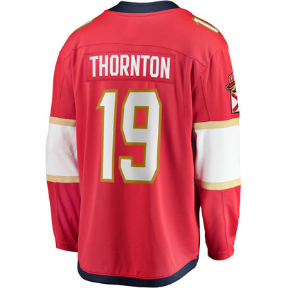 F.Panthers #19 Joe Thornton Fanatics Branded Home Breakaway Player Jersey Red Stitched American Hockey Jersey UNEC