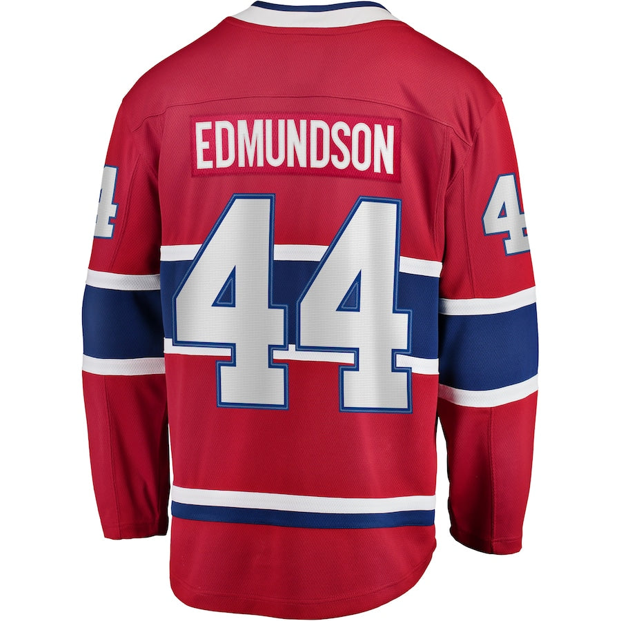 M.Canadiens #44 Joel Edmundson Fanatics Branded Breakaway Player Jersey Red Stitched American Hockey Jersey UNEC
