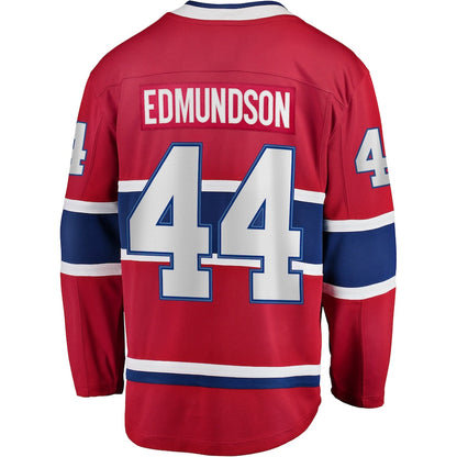 M.Canadiens #44 Joel Edmundson Fanatics Branded Breakaway Player Jersey Red Stitched American Hockey Jersey UNEC