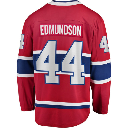 M.Canadiens #44 Joel Edmundson Fanatics Branded Breakaway Player Jersey Red Stitched American Hockey Jersey UNEC