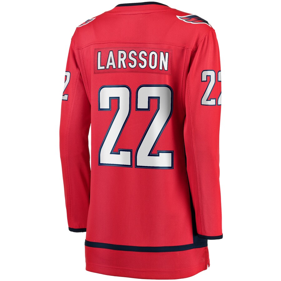 W.Capitals #22 Johan Larsson Fanatics Branded Home Breakaway Player Jersey  Red Stitched American Hockey Jersey UNEC