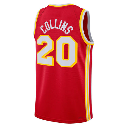 A.Hawks #20 John Collins Unisex 2022-23 Swingman Jersey Icon Edition Red Stitched American Basketball Jersey UNEC