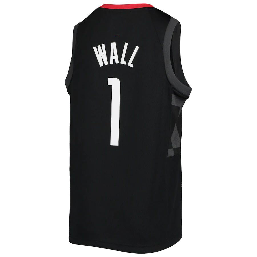 H.Rockets #1 John Wall Jordan Brand 2020-21 Player Jersey Statement Edition Black Stitched American Basketball Jersey UNEC