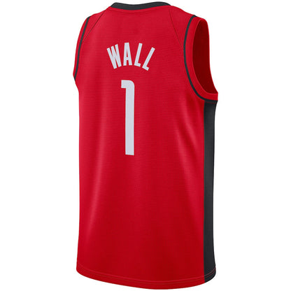 H.Rockets #1 John Wall 2020-21 Swingman Jersey Icon Edition Red Stitched American Basketball Jersey UNEC