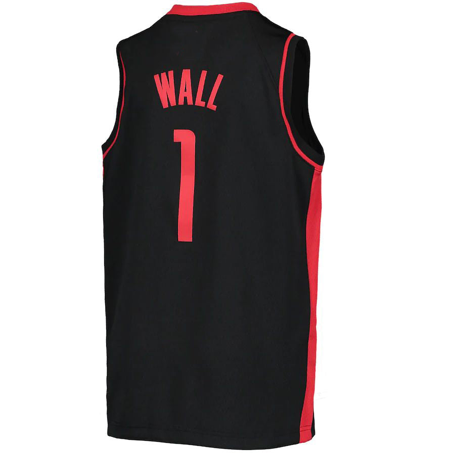 H.Rockets #1 John Wall 2020-21 Swingman Player Jersey Earned Edition Black Stitched American Basketball Jersey UNEC