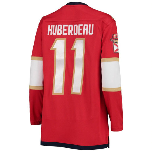 F.Panthers #11 Jonathan Huberdeau Fanatics Branded Home Premier Breakaway Player Jersey Red Stitched American Hockey Jersey UNEC