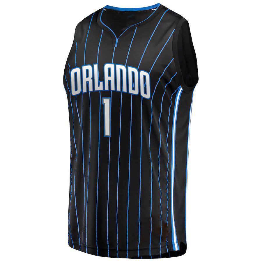 O.Magic #1 Jonathan Isaac Fanatics Branded  2019 Fast Break Jersey Icon Edition Black Stitched American Basketball Jersey UNEC