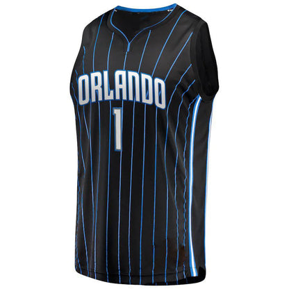 O.Magic #1 Jonathan Isaac Fanatics Branded  2019 Fast Break Jersey Icon Edition Black Stitched American Basketball Jersey UNEC