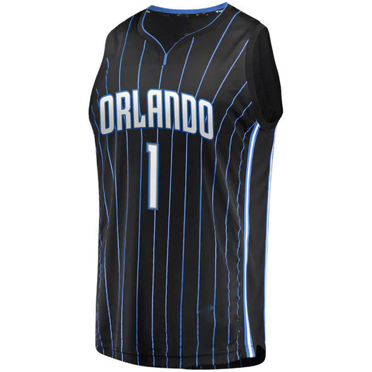 O.Magic #1 Jonathan Isaac Fanatics Branded 2019 Fast Break Replica Player Jersey Black Icon Edition Stitched American Basketball Jersey UNEC