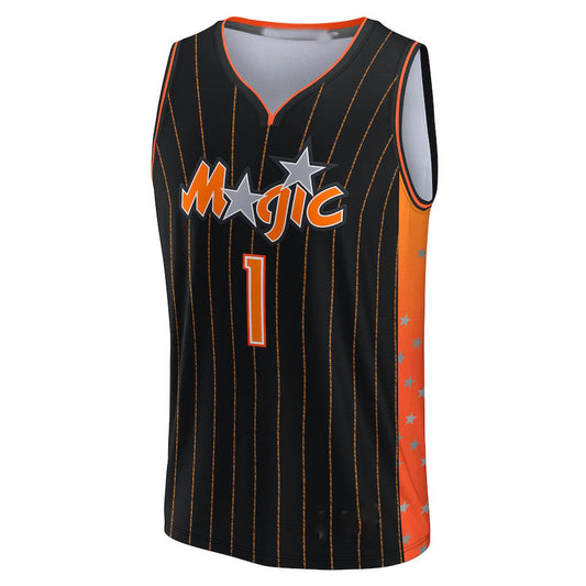 O.Magic #1 Jonathan Isaac Fanatics Branded 202-22 Fast Break Replica Jersey City Edition Anthracite  Stitched American Basketball Jersey UNEC