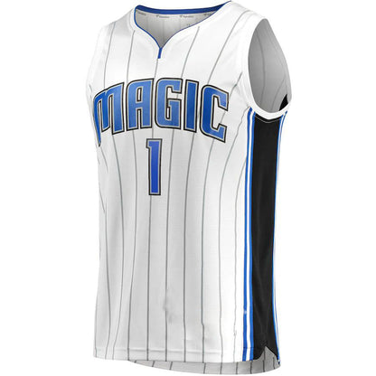 O.Magic #1 Jonathan Isaac Fanatics Branded  Fast Break Replica Player Jersey  Association Edition White Stitched American Basketball Jersey UNEC