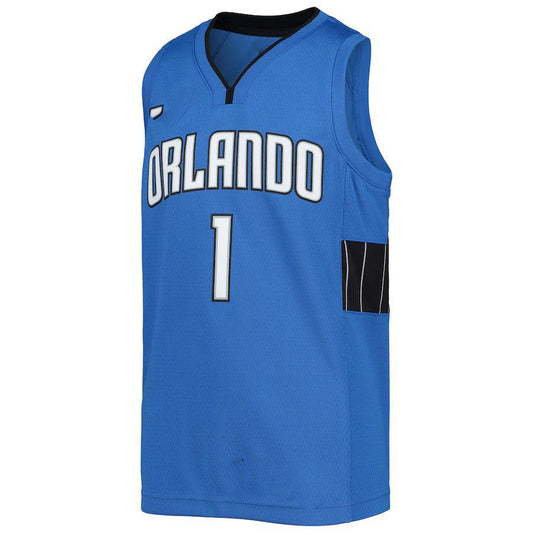 O.Magic #1 Jonathan Isaac Jordan Brand  2020-21 Player Jersey Statement Edition Blue Stitched American Basketball Jersey UNEC