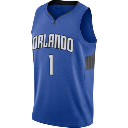O.Magic #1 Jonathan Isaac Jordan Brand 2020-21 Swingman Jersey Statement Edition Blue Stitched American Basketball Jersey UNEC