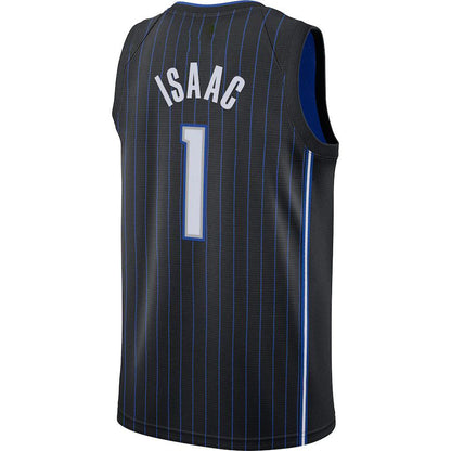 O.Magic #1 Jonathan Isaac 2020-21 Swingman Jersey  Icon Edition Black Stitched American Basketball Jersey UNEC