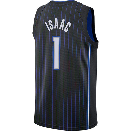 O.Magic #1 Jonathan Isaac 2020-21 Swingman Jersey  Icon Edition Black Stitched American Basketball Jersey UNEC