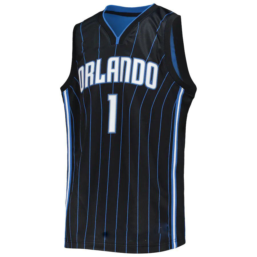 O.Magic #1 Jonathan Isaac 2021-22 Diamond Swingman Jersey Black Icon Edition Stitched American Basketball Jersey UNEC