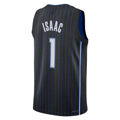 O.Magic #1 Jonathan Isaac 2021-22 Swingman Jersey Icon Edition Black Stitched American Basketball Jersey UNEC