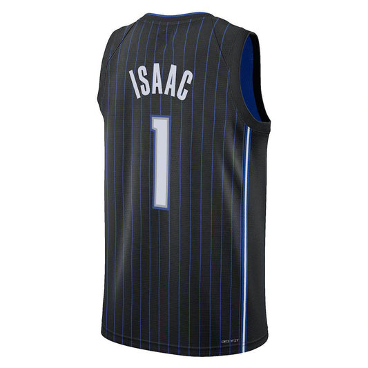 O.Magic #1 Jonathan Isaac 2021-22 Swingman Jersey Icon Edition Black Stitched American Basketball Jersey UNEC