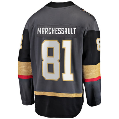 V.Golden Knights #81 Jonathan Marchessault Fanatics Branded Alternate Premier Breakaway Player Jersey  Gray Hockey Jersey UNEC